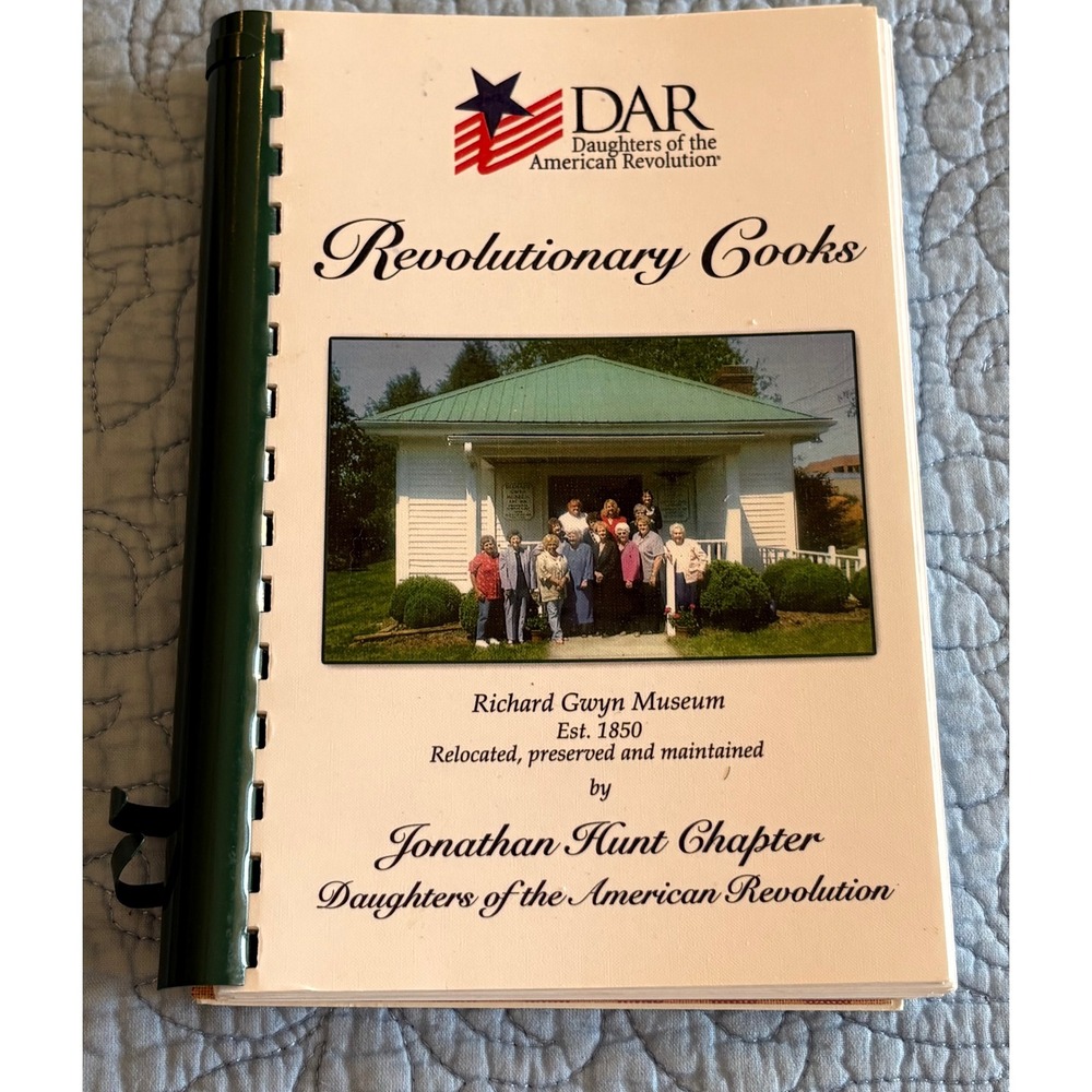 DAR Revolutionary Cooks Cookbook Jonathan Hunt Chapter Elkin NC Sonker Recipes